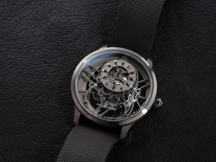 ジャケドロー グランセコンド スケルトン Ref.J003525542 PLASMA CERAMIC スケルトン文字盤 極美品 empnwnmh