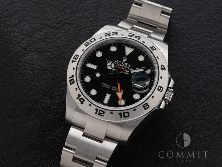 ロレックス エクスプローラーII Ref.216570 ステンレススチール ブラック文字盤