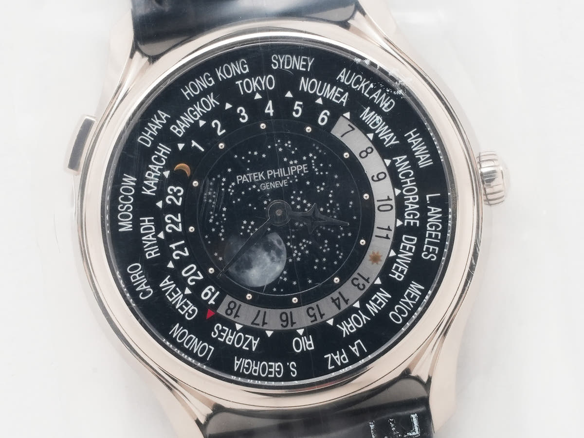 パテックフィリップ コンプリケーション ワールドタイム ムーンフェイズ Ref.5575G-001 ブラック文字盤 デッドストック iar8zn96