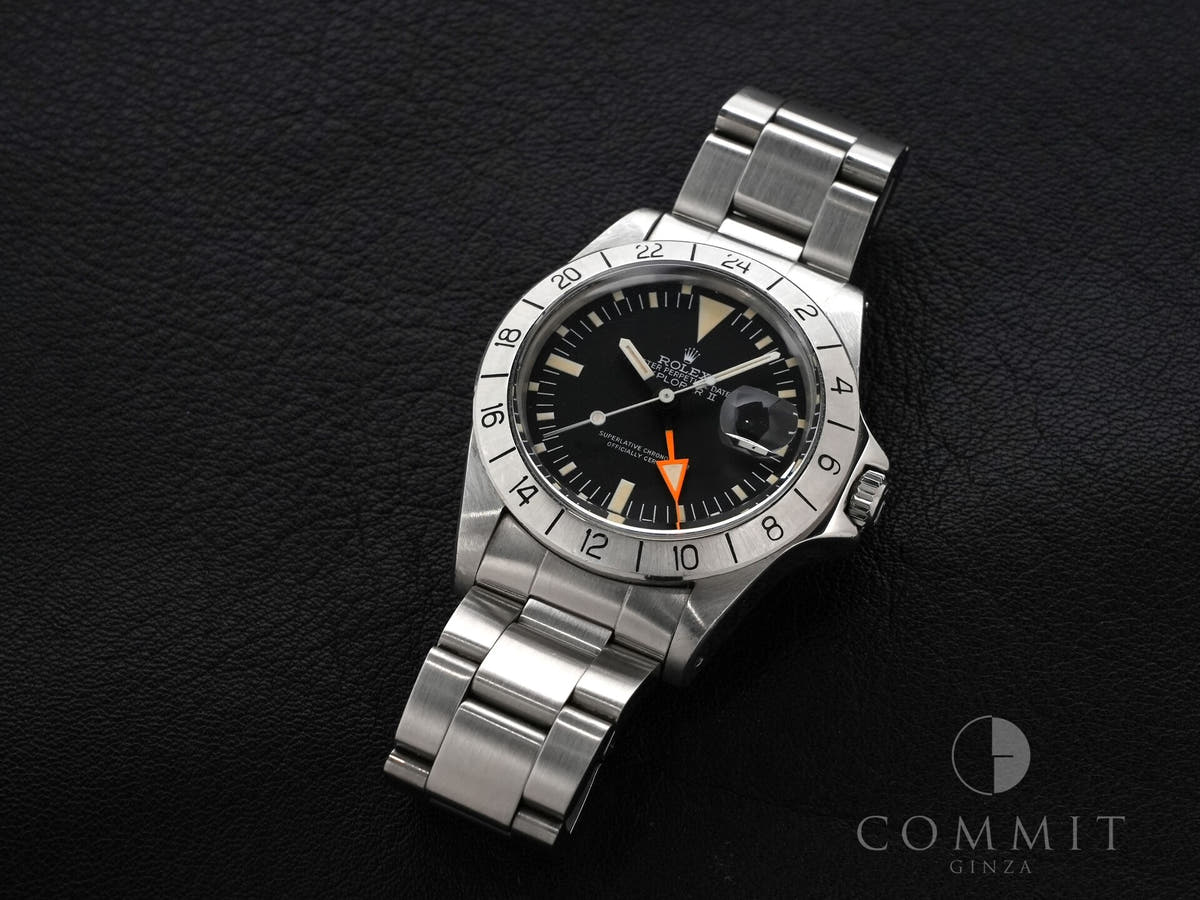 ロレックス エクスプローラーII Ref.1655 ブラック文字盤 中古 wehirt9n