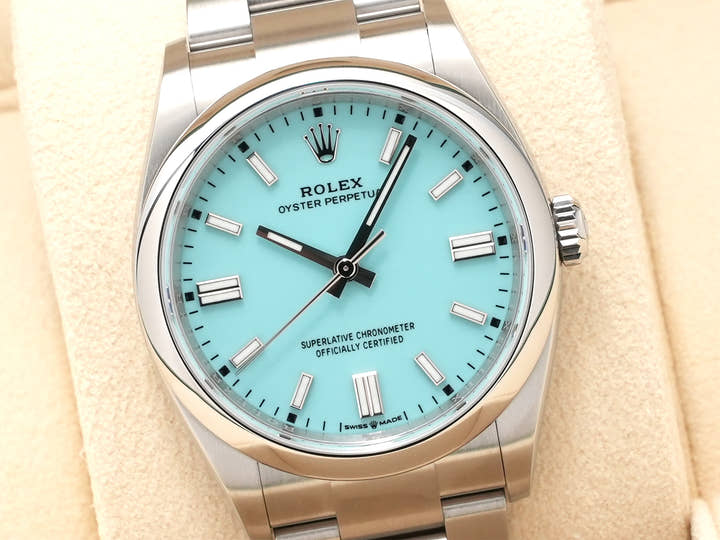 ロレックス オイスターパーペチュアル36 Ref.126000 ステンレススチール ターコイズ文字盤