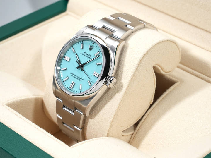 ロレックス オイスターパーペチュアル36 Ref.126000 ステンレススチール ターコイズ文字盤