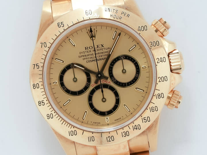 Rolex Daytona El Primero Ref. 16528 Yellow Gold Champagne Dial