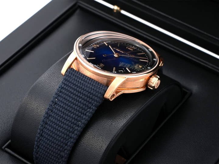 Audemars Piguet CODE 11.59 by Audemars Piguet Ref. 15210OR.OO.A028CR.01 Pink Gold Smoked Blue Lacquer Dial