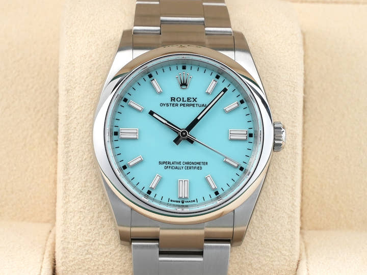 ロレックス オイスターパーペチュアル36 Ref.126000 ステンレススチール ターコイズ文字盤