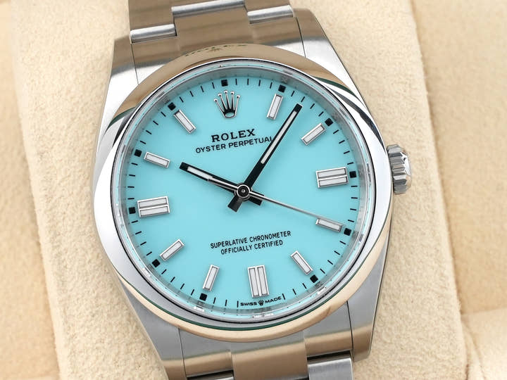 ロレックス オイスターパーペチュアル36 Ref.126000 ステンレススチール ターコイズ文字盤
