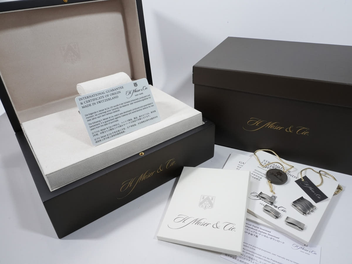 H.モーザー ストリームライナー センターセコンド Ref.6200-1200 マトリックスグリーンフュメ文字盤 美中古 aiwpbeku