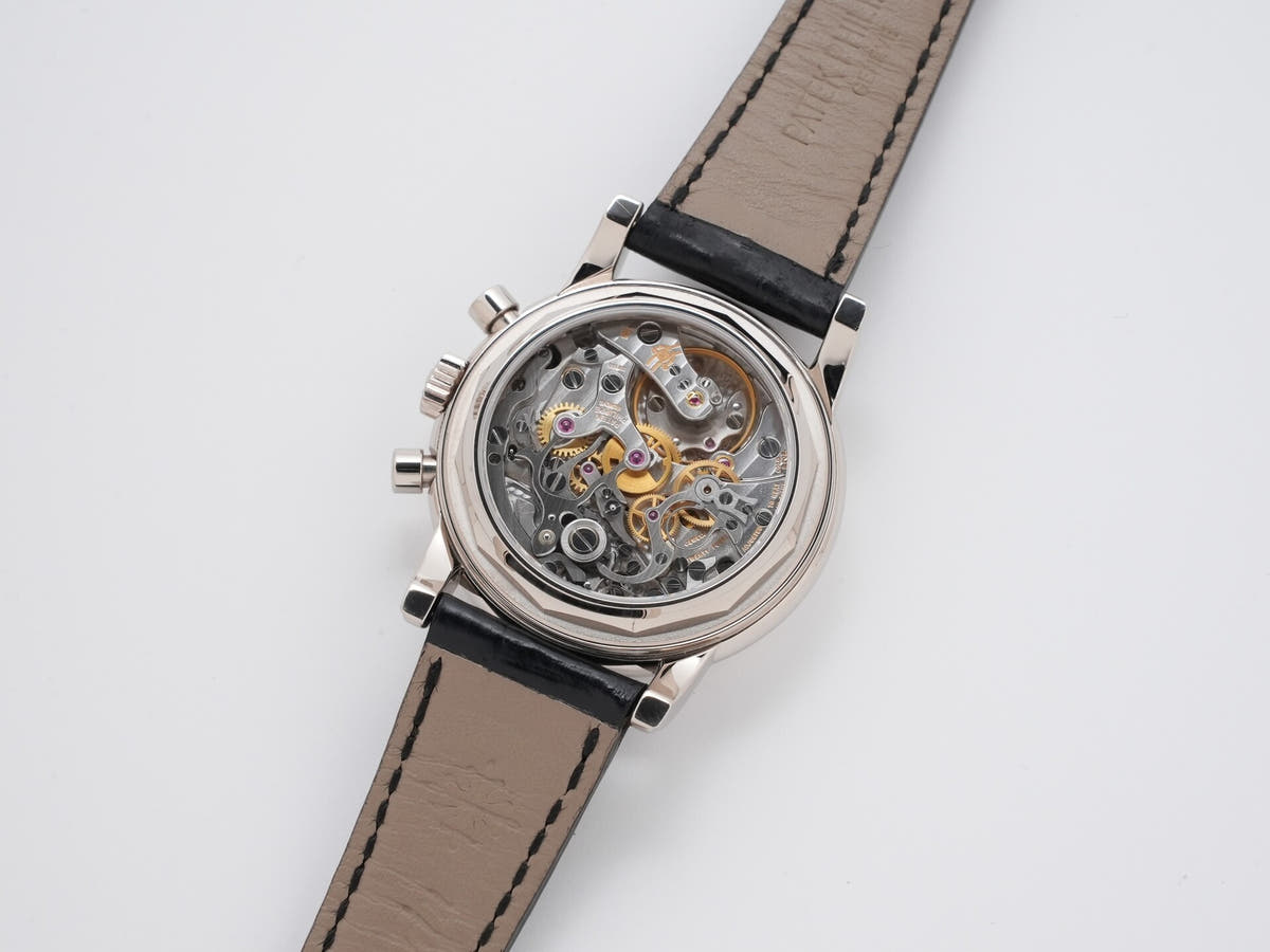 パテックフィリップ パーペチュアルカレンダー クロノグラフ Ref.3970EG-001 シルバー文字盤 中古 mhbhws2h
