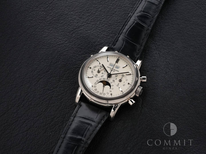 パテックフィリップ パーペチュアルカレンダー クロノグラフ Ref.3970EG-001 ホワイトゴールド シルバー文字盤