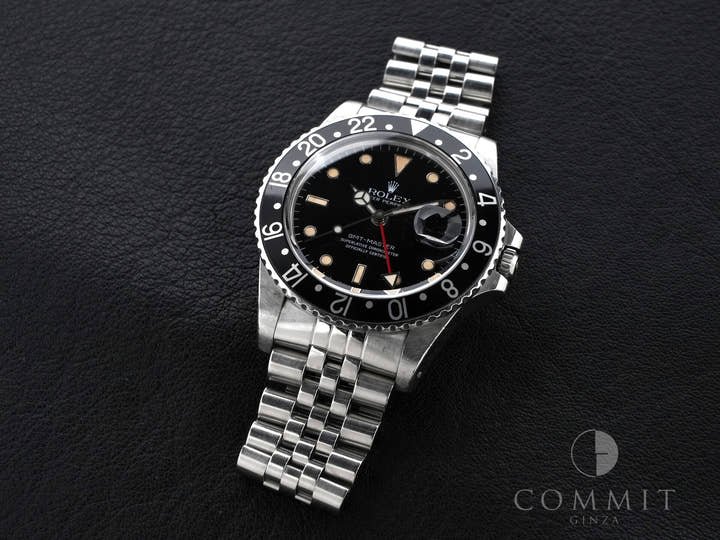 ロレックス GMTマスター Ref.16750 ステンレススチール ブラック文字盤 ジュビリーブレスレット 中古 3o2b43b3