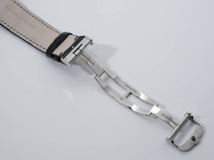 ジャガールクルト レベルソ クラシック ラージ デュオ スモールセコンド Ref.Q3848420 シルバー／ブラック文字盤 中古 cozu2n2h
