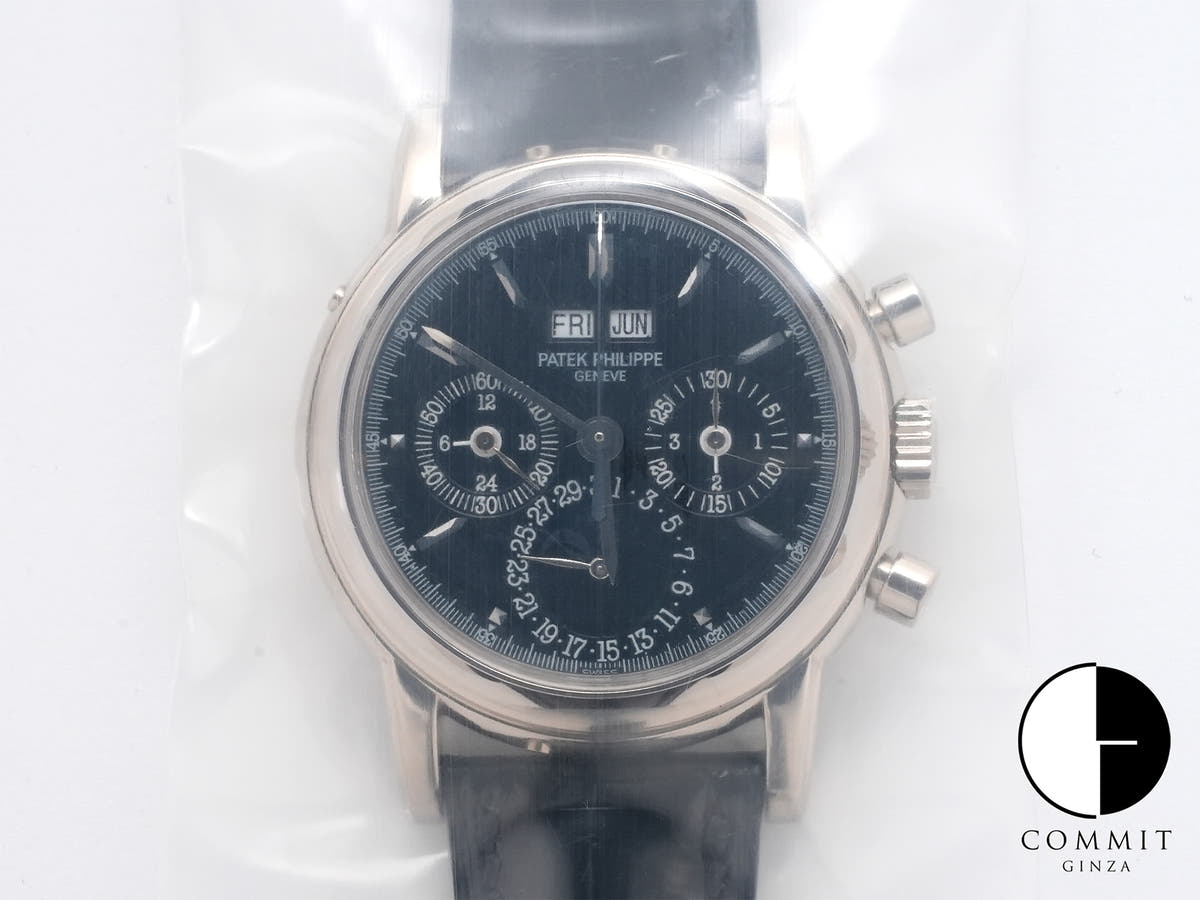 パテックフィリップ パーペチュアルカレンダー クロノグラフ Ref.3970EG-018 ブラック文字盤 デッドストック wiavttfb