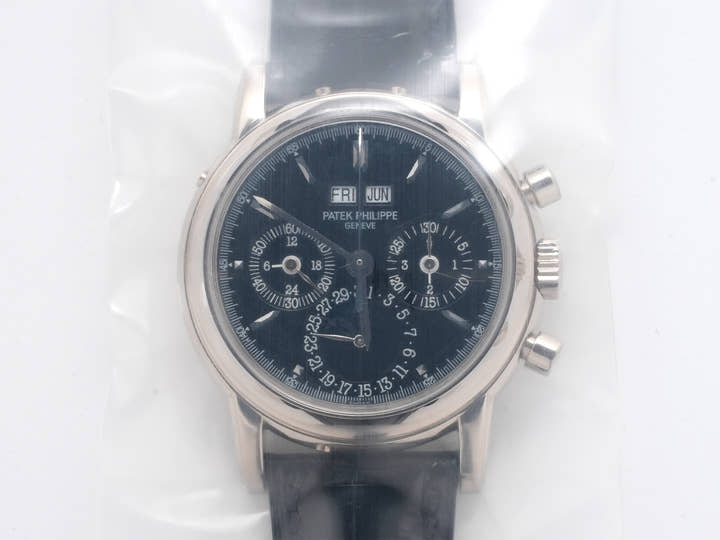 パテックフィリップ パーペチュアルカレンダー クロノグラフ Ref.3970EG-018 ホワイトゴールド ブラック文字盤