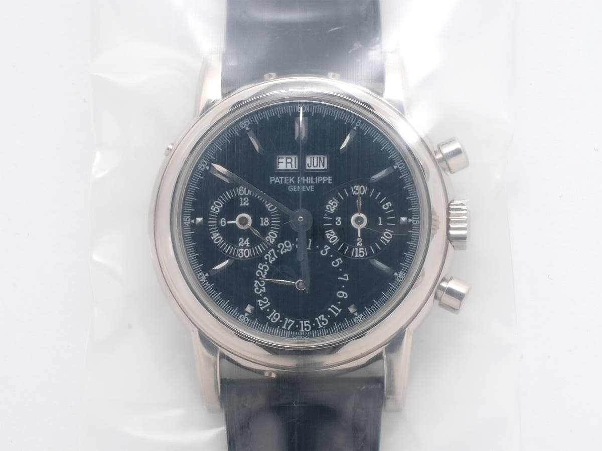 パテックフィリップ パーペチュアルカレンダー クロノグラフ Ref.3970EG-018 ブラック文字盤 デッドストック wiavttfb