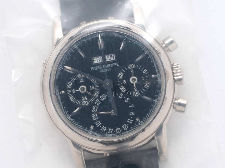 パテックフィリップ パーペチュアルカレンダー クロノグラフ Ref.3970EG-018 ホワイトゴールド ブラック文字盤