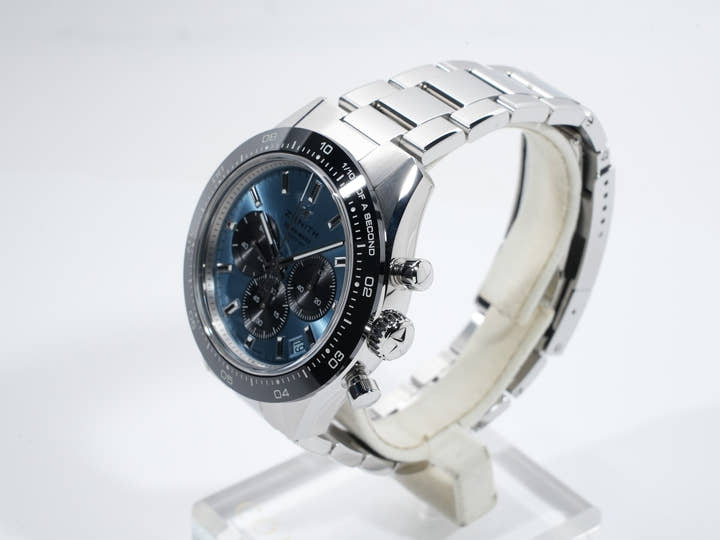 ゼニス クロノマスター スポーツ ヨシダ スペシャル エディション Ref.03.3104.3600/54.M3100 アクアブルー文字盤 極美品 73s3nk8a