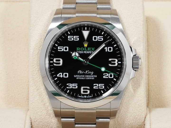 ロレックス エアキング Ref.126900 ステンレススチール ブラック文字盤