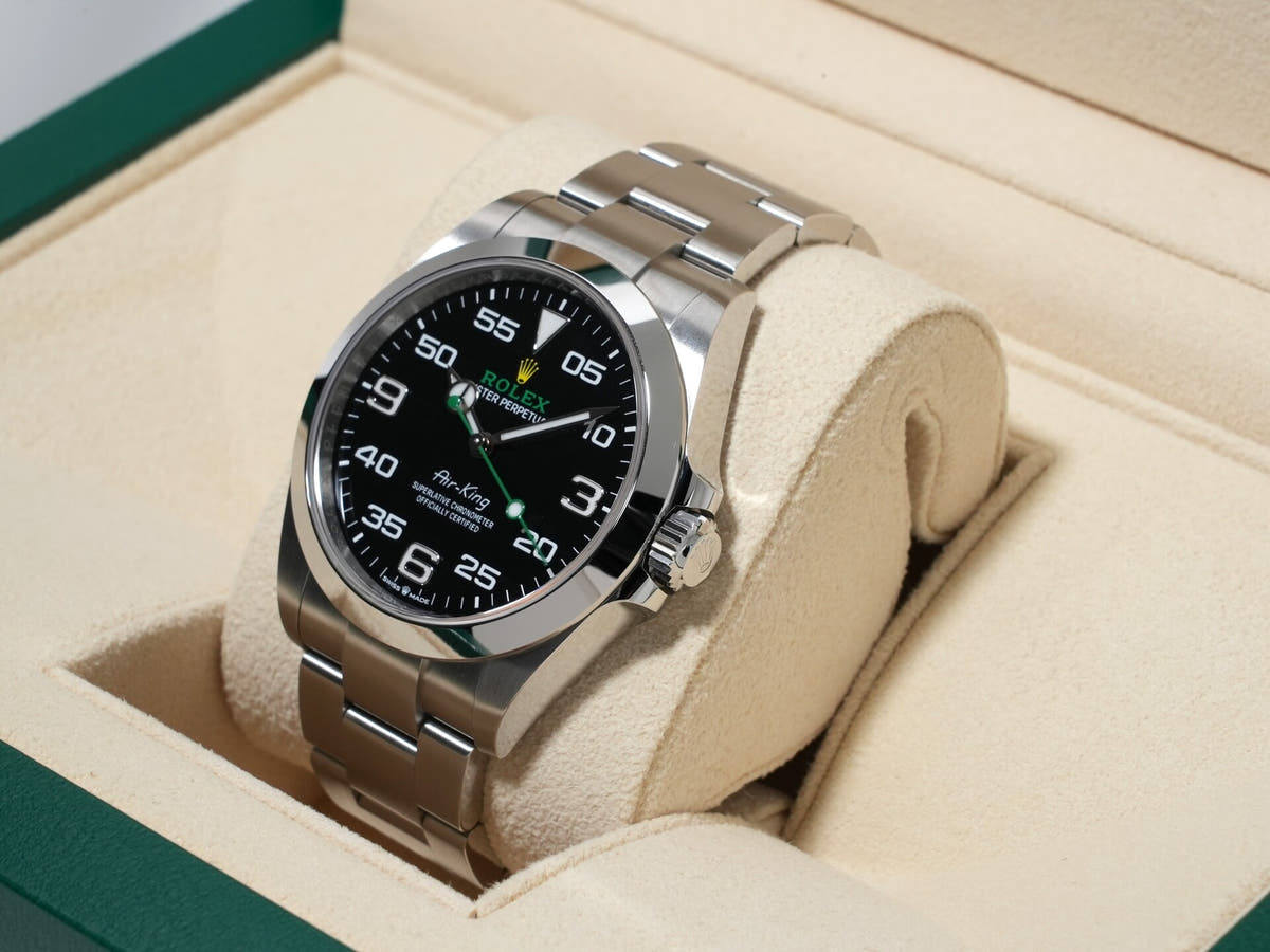 ロレックス エアキング Ref.126900 ブラック文字盤 美中古 rh97ax9j