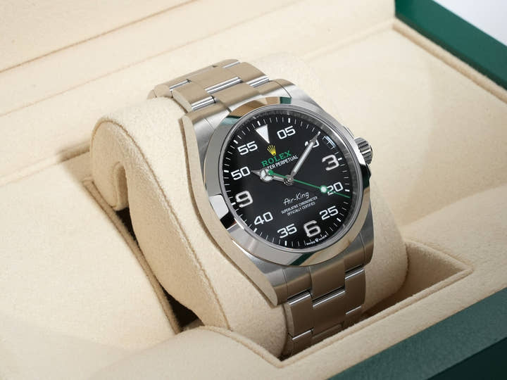 ロレックス エアキング Ref.126900 ステンレススチール ブラック文字盤