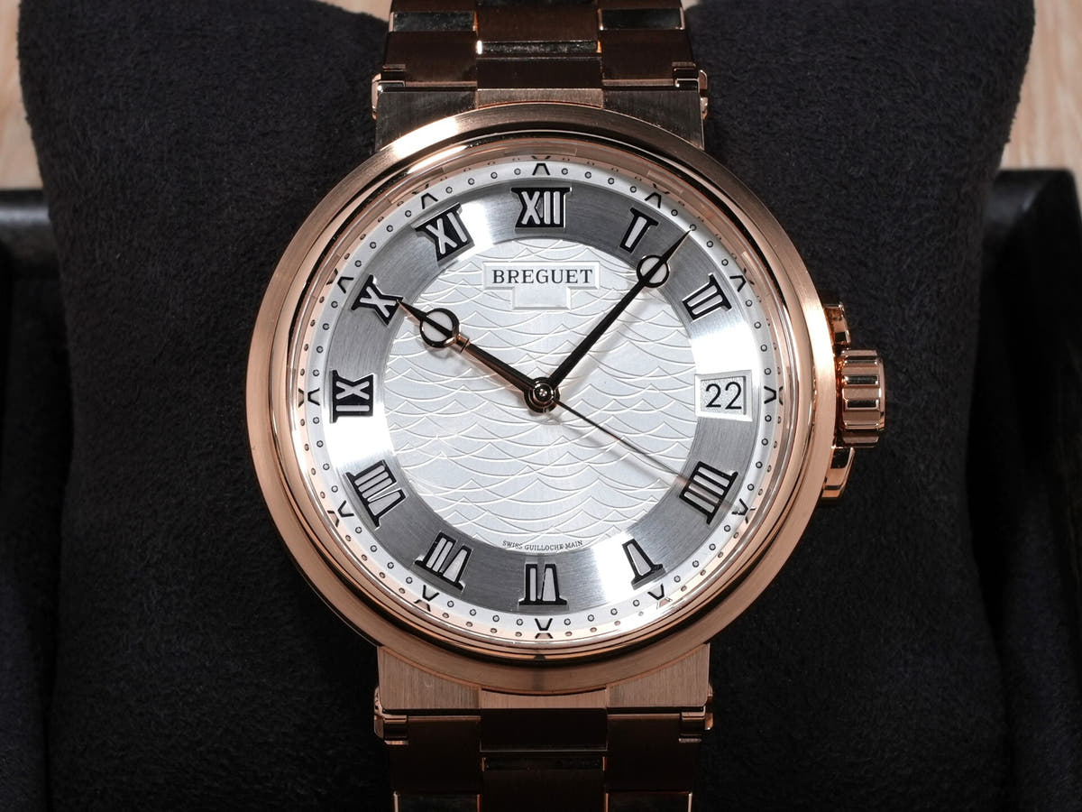 ブレゲ マリーン 5517 Ref.5517BR/12/RZ0 シルバー文字盤 美品 shyg8fxk