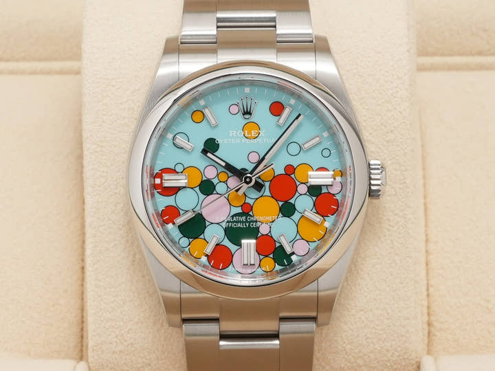 ロレックス オイスターパーペチュアル36 Ref.126000 ステンレススチール セレブレーションモチーフ文字盤