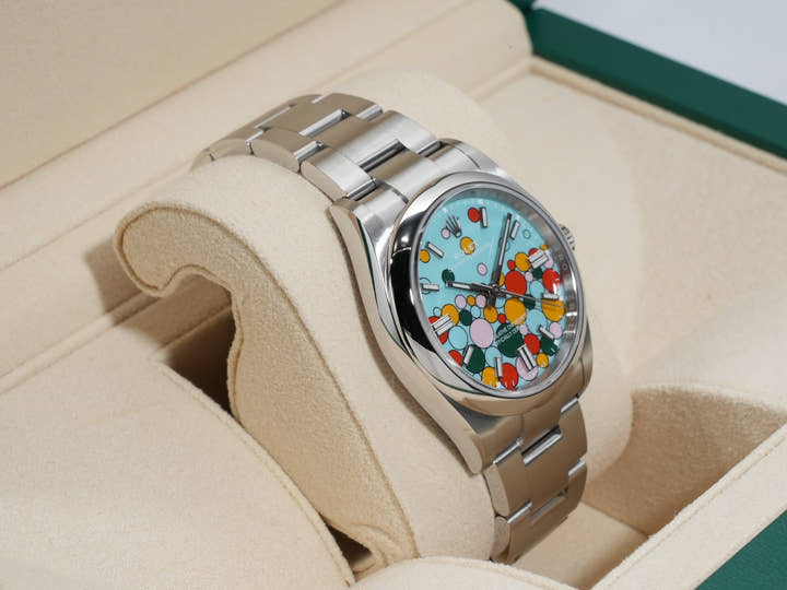 ロレックス オイスターパーペチュアル36 Ref.126000 ステンレススチール セレブレーションモチーフ文字盤