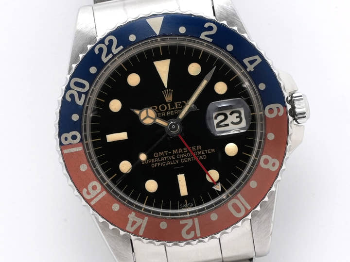 ロレックス GMTマスター Ref.1675M ステンレススチール ブラック文字盤