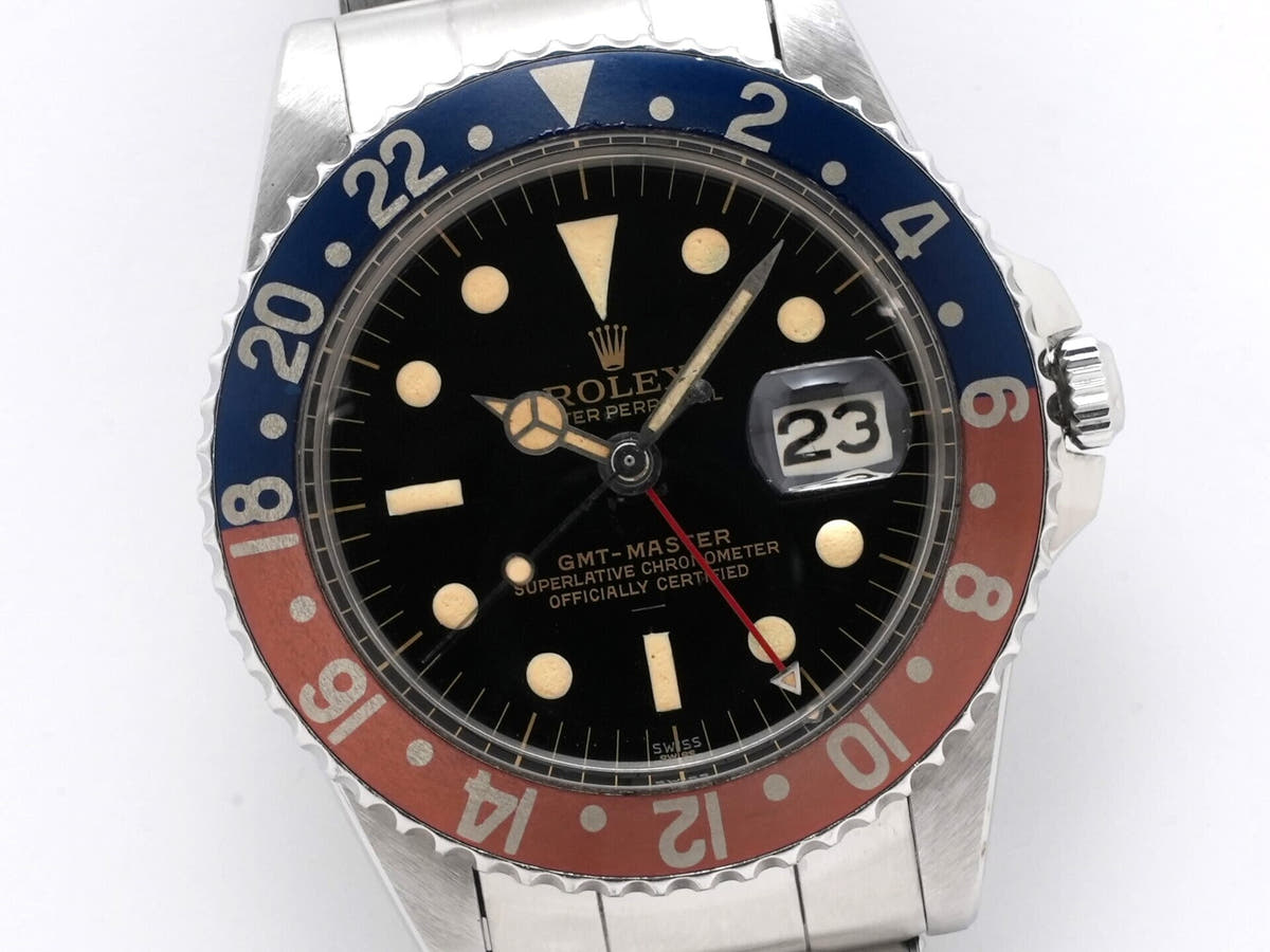 Rolex GMT Master Ref.1675M SS Black Dial Used xr8sc3ra