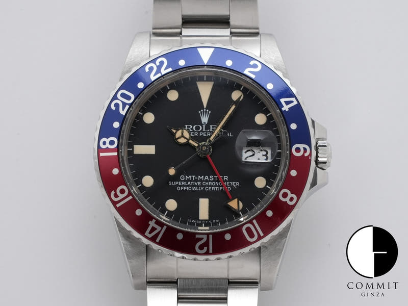 ロレックス GMTマスター Ref.16750 ブラック文字盤 中古 2c9fdajt