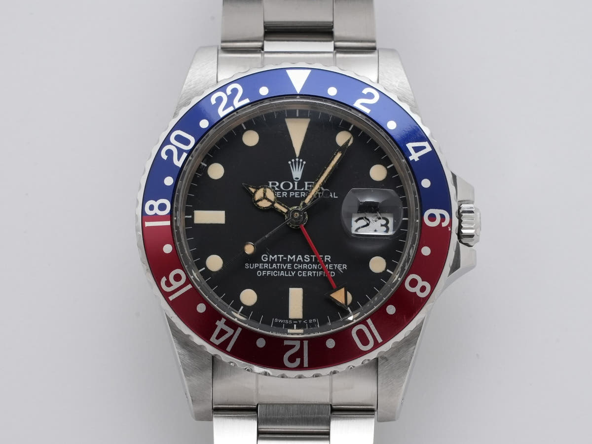 ロレックス GMTマスター Ref.16750 ブラック文字盤 中古 2c9fdajt