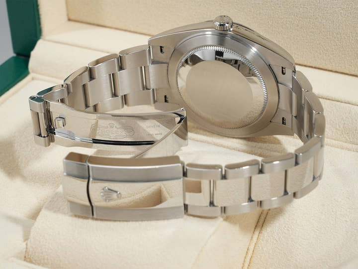 ロレックス デイトジャスト41 Ref.126334 ステンレススチール/ホワイトゴールド スレートローマン文字盤 オイスターブレスレット