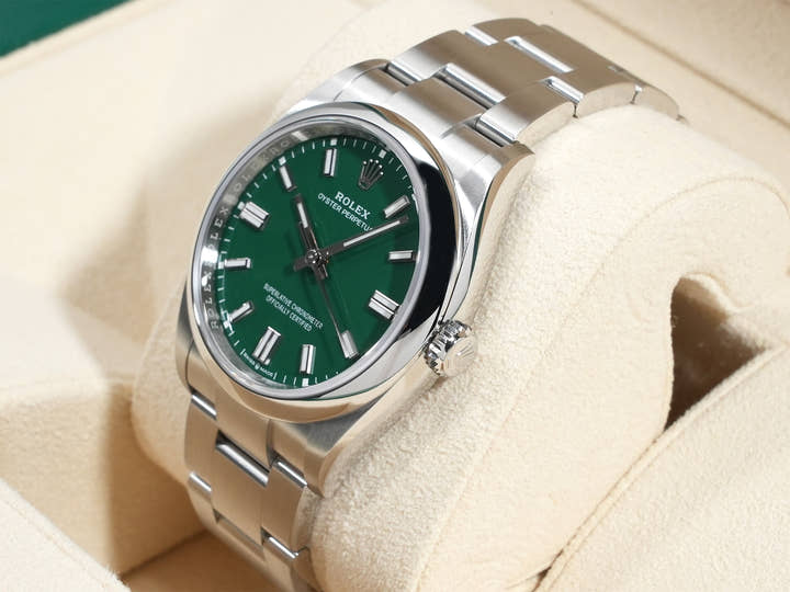 ロレックス オイスターパーペチュアル36 Ref.126000 ステンレススチール グリーン文字盤