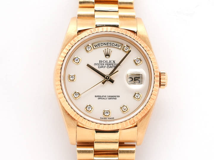 ロレックス デイデイト36 Ref.18238 イエローゴールド カショロン文字盤 中古 4xmfhv5h