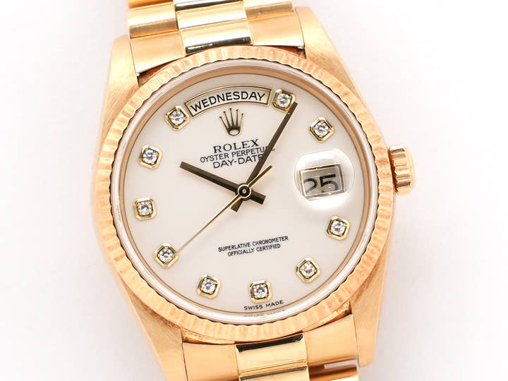 ロレックス デイデイト36 Ref.18238 イエローゴールド カショロン文字盤 中古 4xmfhv5h