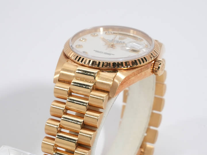 ロレックス デイデイト36 Ref.18238 イエローゴールド カショロン文字盤 中古 4xmfhv5h