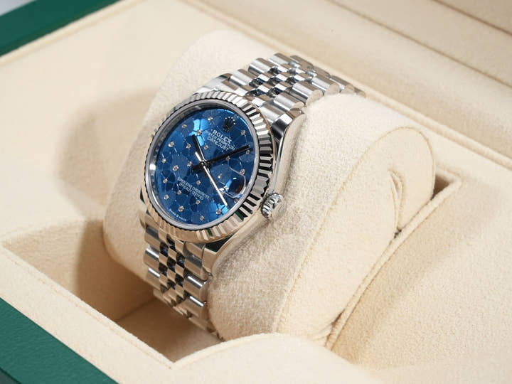 ロレックス デイトジャスト31 Ref.278274 ステンレススチール/ホワイトゴールド フローラルモチーフ文字盤 ジュビリーブレスレット