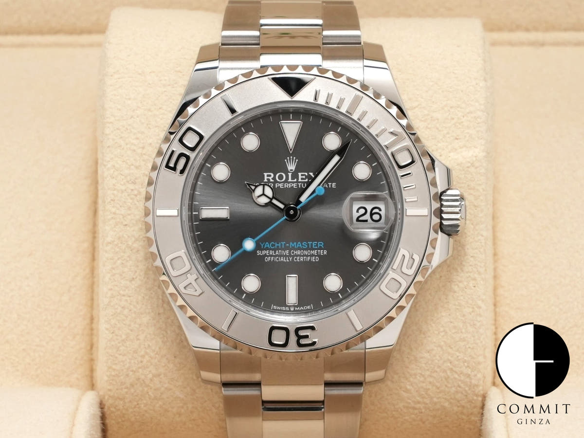 Rolex Yacht-Master 37 Ref. 268622 Stainless Steel/Platinum Slate Dial