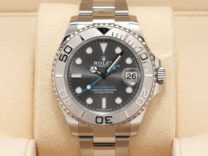 Rolex Yacht-Master 37 Ref. 268622 Stainless Steel/Platinum Slate Dial
