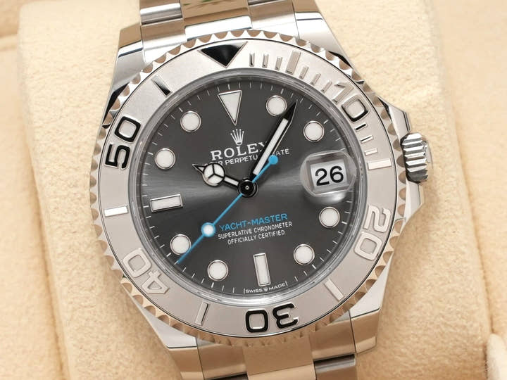 Rolex Yacht-Master 37 Ref. 268622 Stainless Steel/Platinum Slate Dial