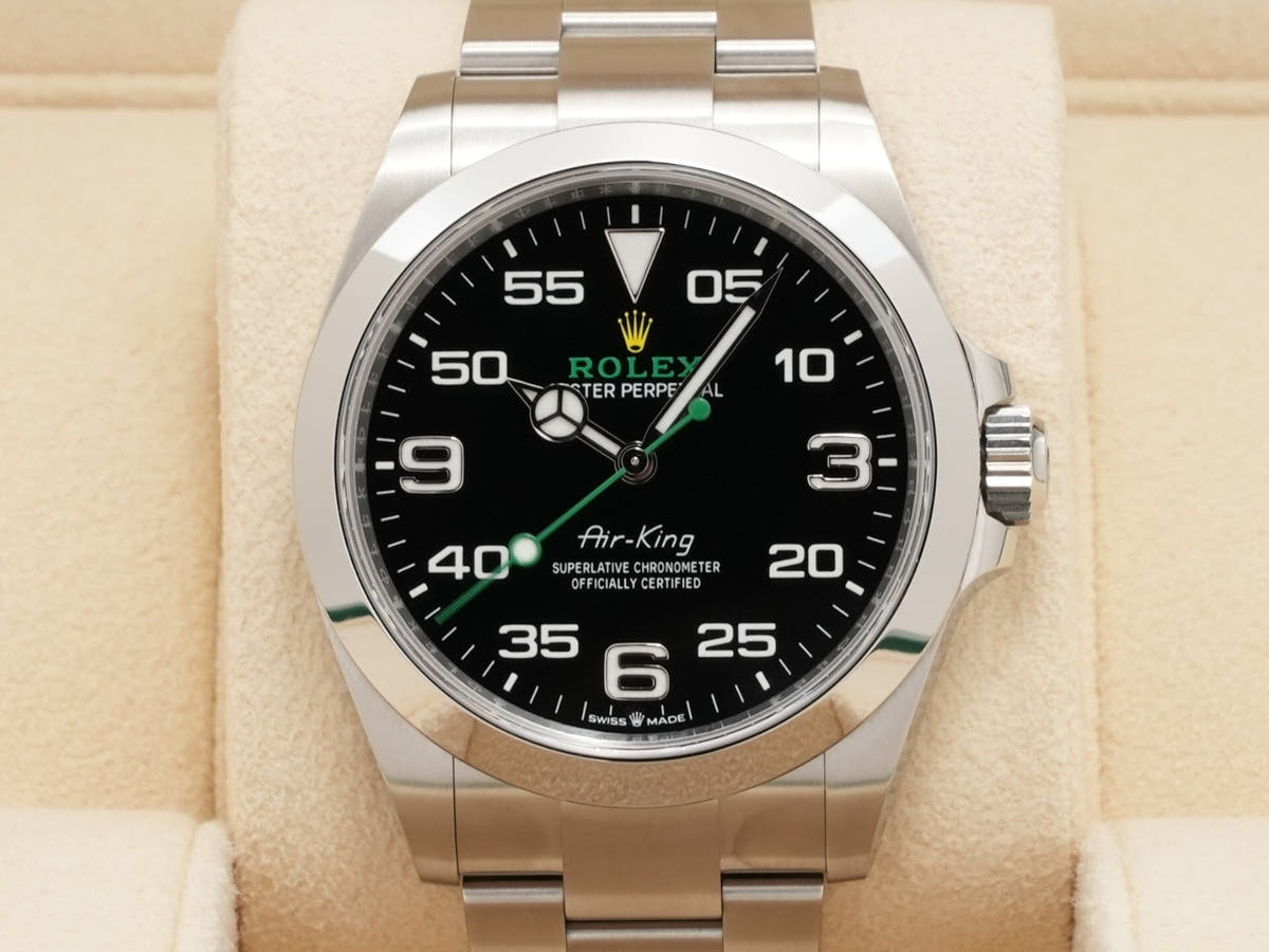 ロレックス エアキング Ref.126900 ブラック文字盤 極美品 7nvcdktx