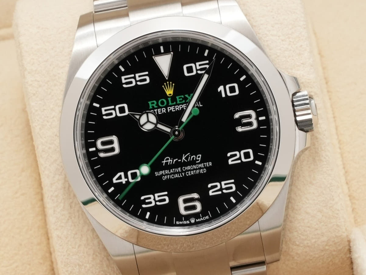 ロレックス エアキング Ref.126900 ブラック文字盤 極美品 7nvcdktx