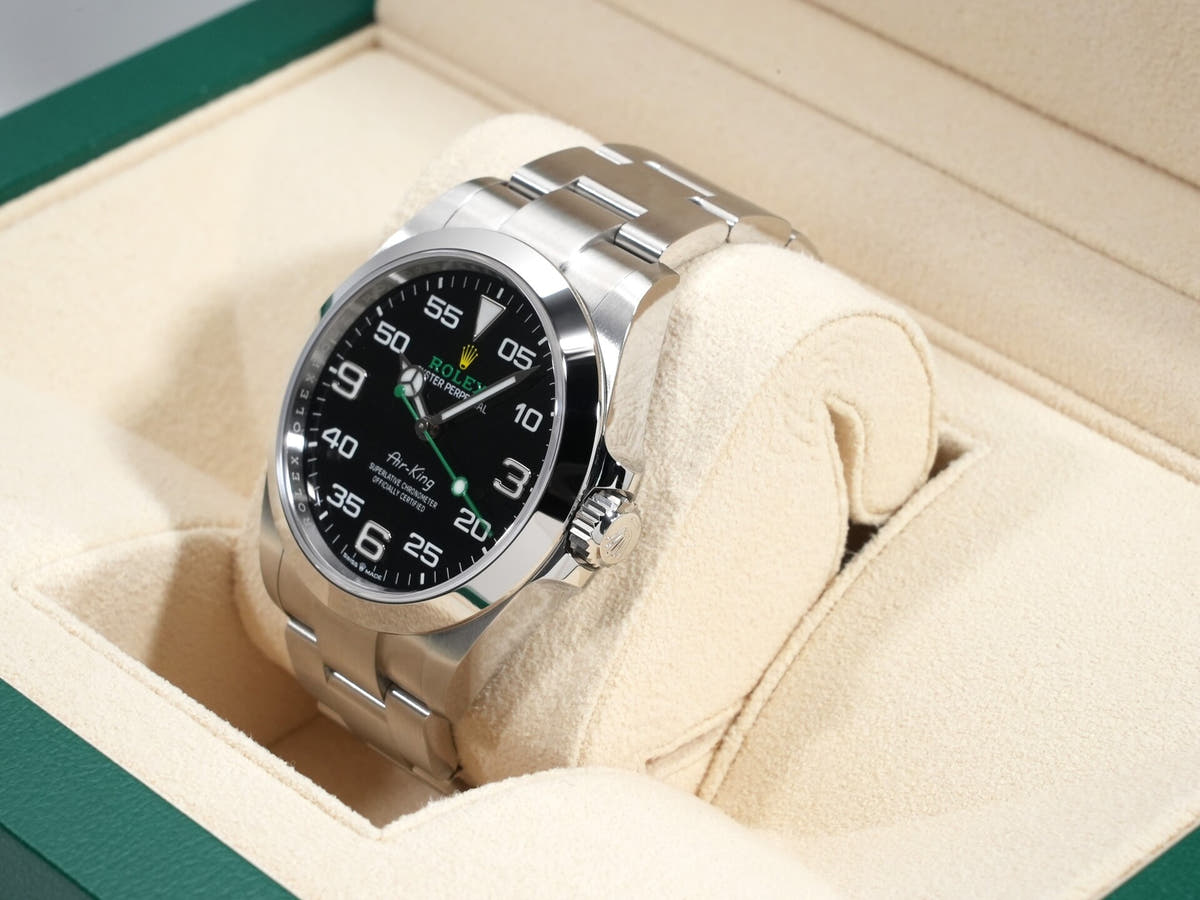 ロレックス エアキング Ref.126900 ブラック文字盤 極美品 7nvcdktx