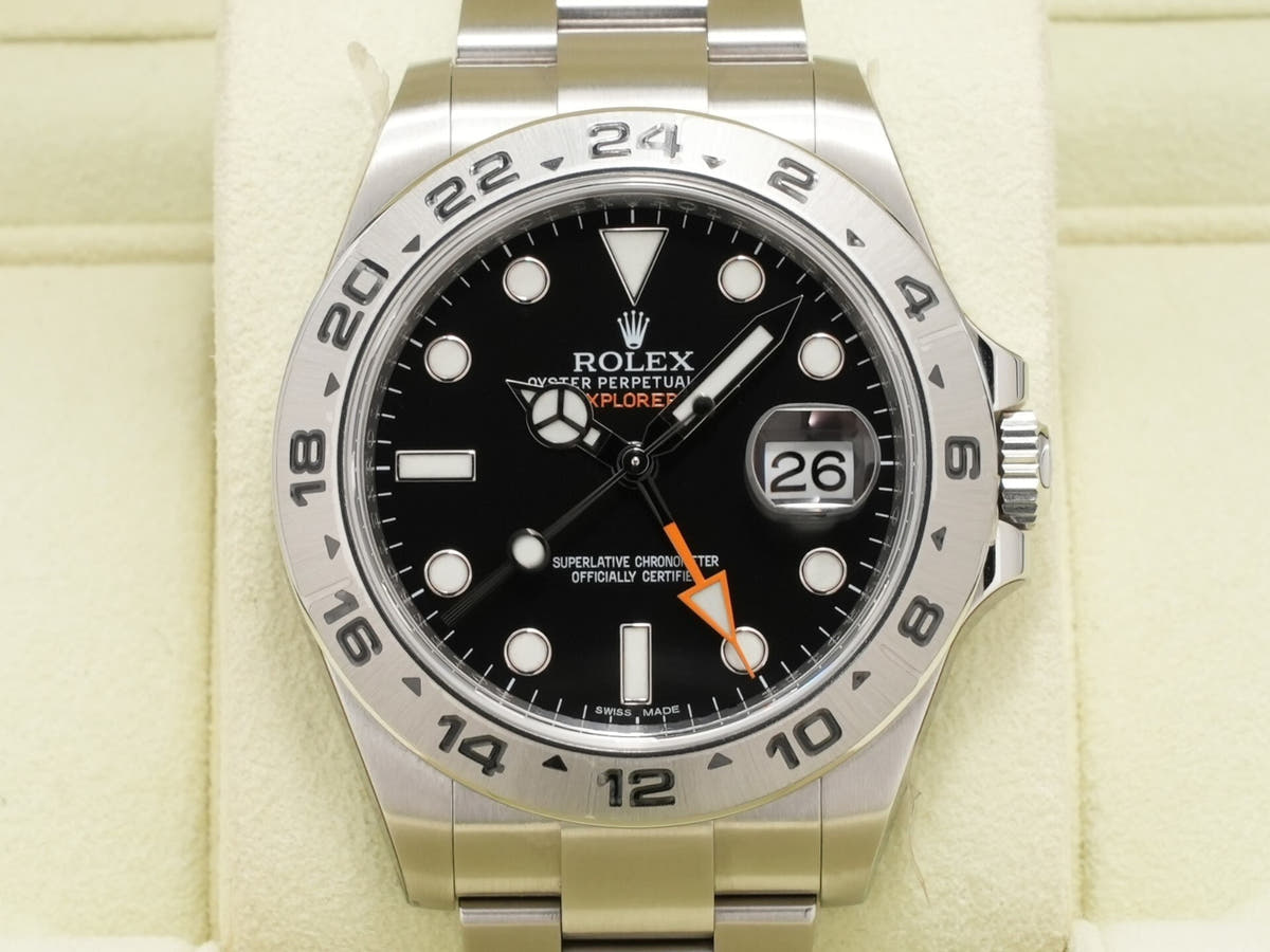 ロレックス エクスプローラーII Ref.216570 ブラック文字盤 未使用 kdefysjs