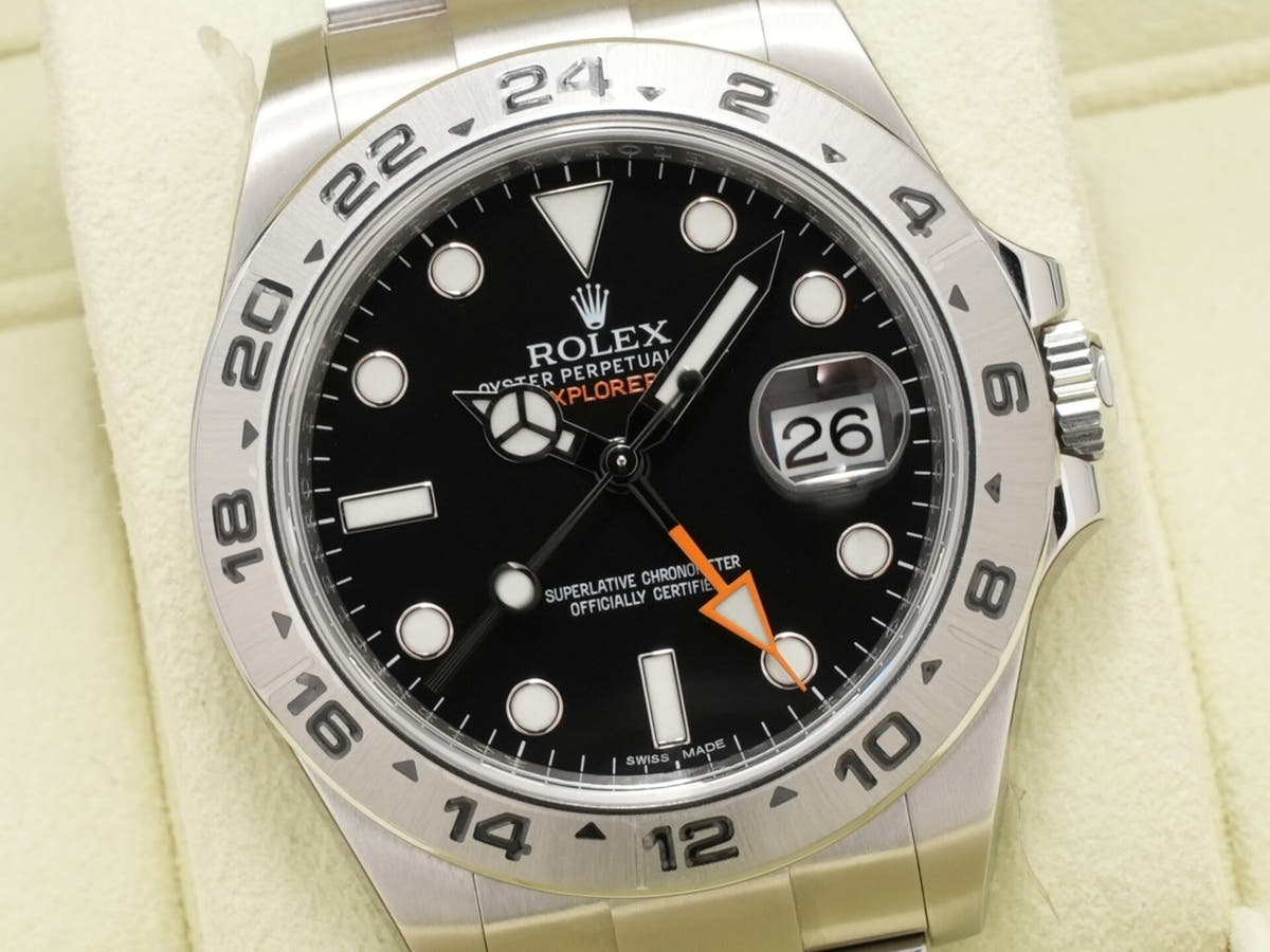 ロレックス エクスプローラーII Ref.216570 ブラック文字盤 未使用 kdefysjs