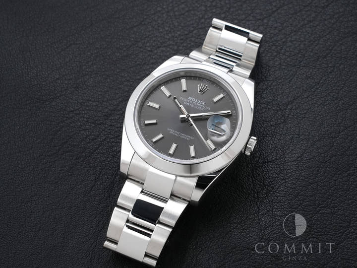 ロレックス デイトジャスト41 Ref.126300 ステンレススチール スレート文字盤 オイスターブレスレット
