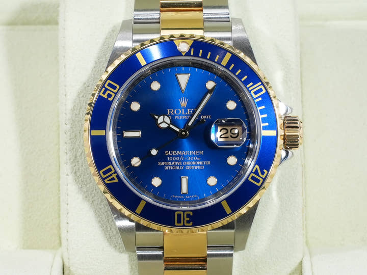 Rolex Submariner Date Ref. 16613 Stainless Steel/Yellow Gold Blue Dial