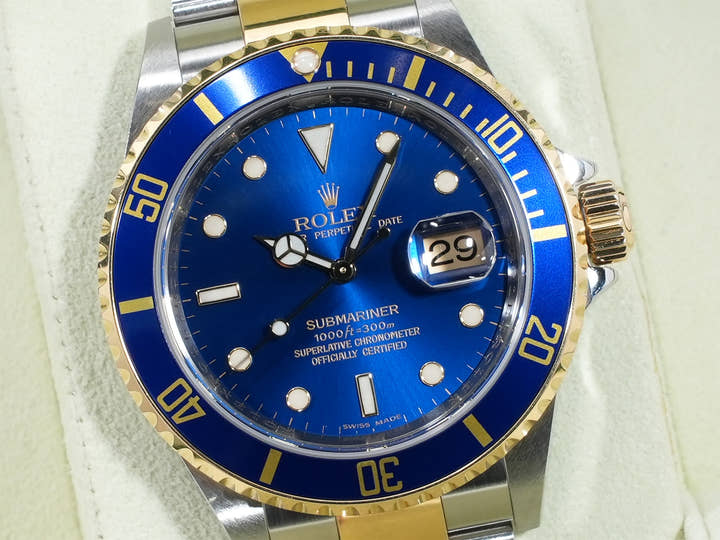 Rolex Submariner Date Ref. 16613 Stainless Steel/Yellow Gold Blue Dial
