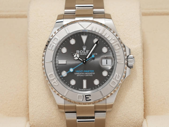 Rolex Yacht-Master 37 Ref. 268622 Stainless Steel/Platinum Slate Dial