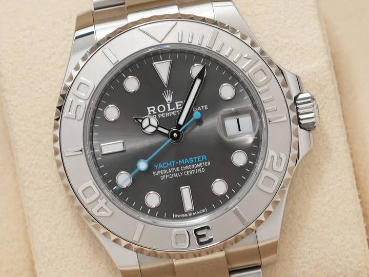 Rolex Yacht-Master 37 Ref. 268622 Stainless Steel/Platinum Slate Dial
