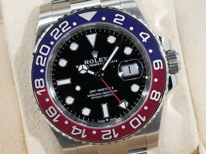 Rolex GMT-Master II Ref. 126710BLRO Stainless Steel Black Dial Oyster Bracelet
